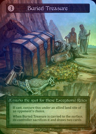 【FOIL】[Artifact] Buried Treasure [beta-Exceptional]